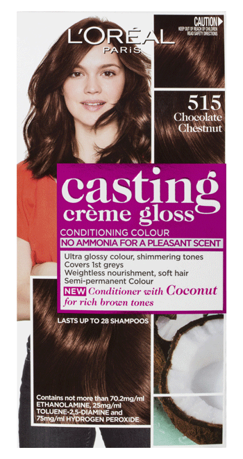 LOralParisCastingCrmeGlossSemiPermanentHairColour515ChocolateChestnutAmmoniaFree1